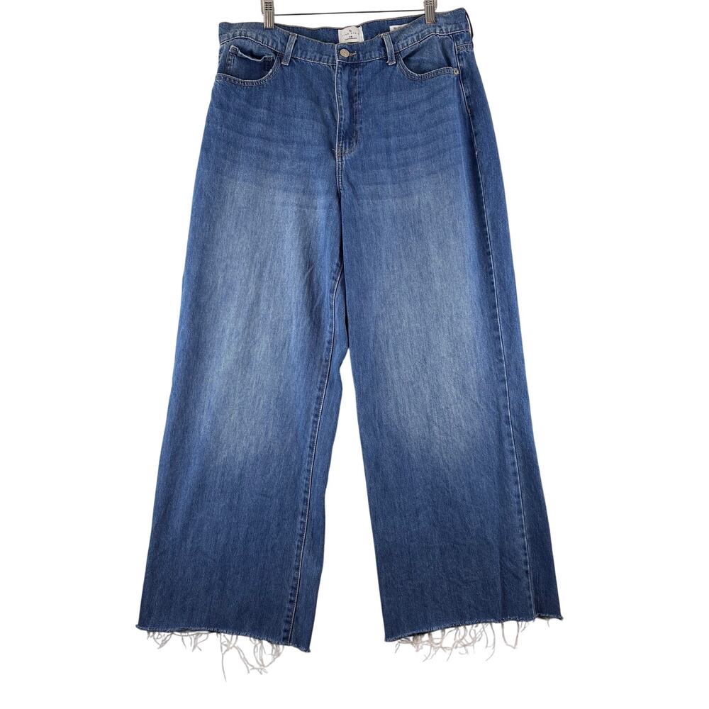Wide Leg Blue Women's Jeans - Classic Denim #0006